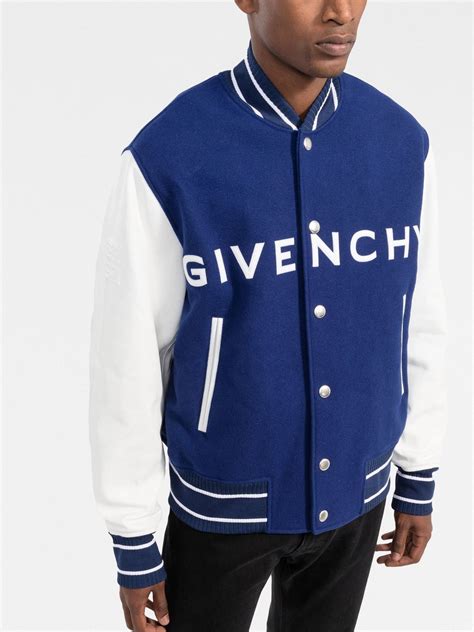 givenchy denim jacket farfecth|Givenchy varsity jacket.